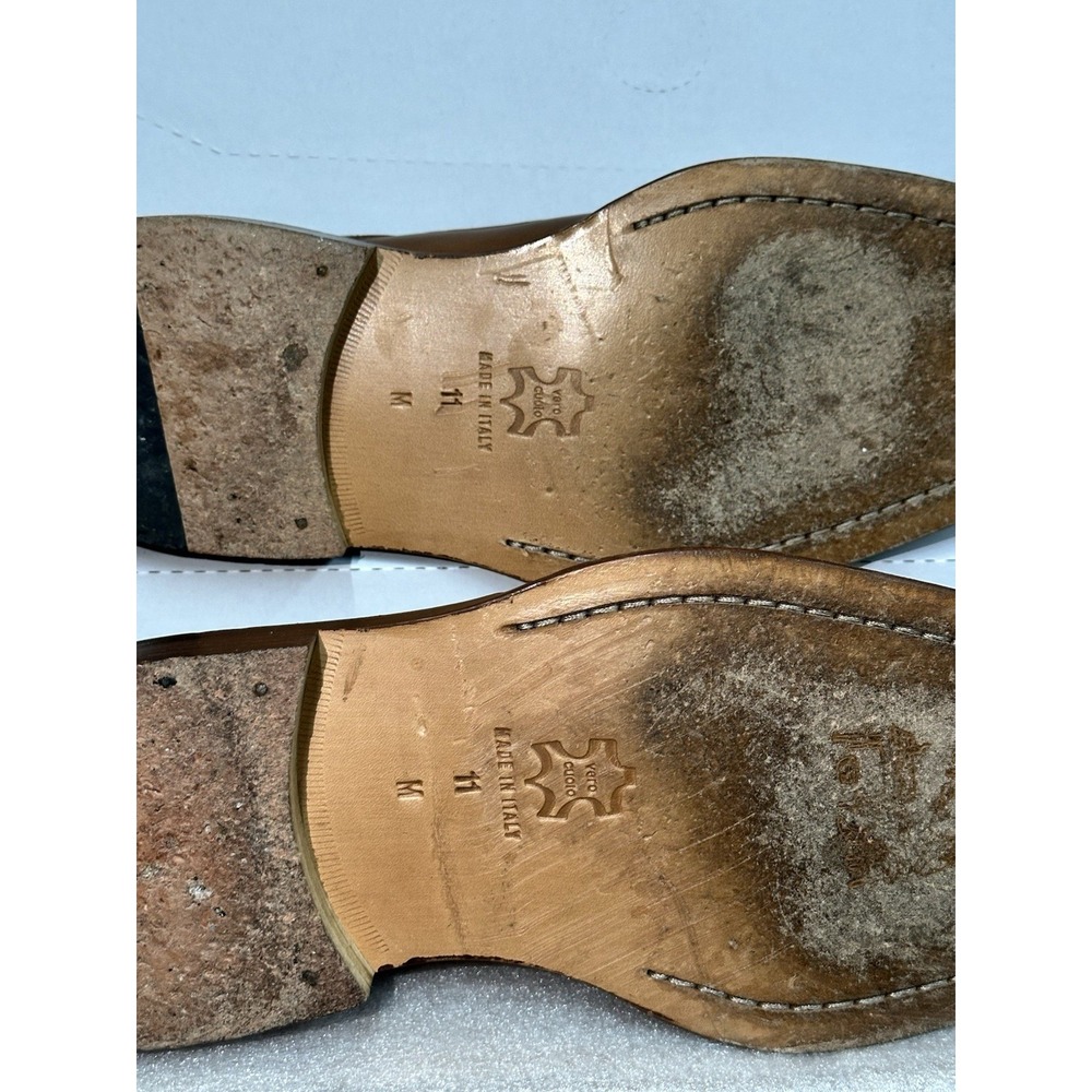 Bacharach Men's 11d Wilton Bicycle Toe Tan With Protective‎ Sleeves And Box - Picture 10 of 11